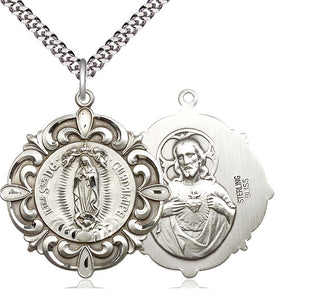 Sterling Silver Our Lady of Guadalupe Medal Catholic Jewelry