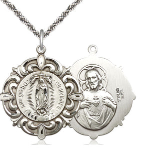 Sterling Silver Our Lady of Guadalupe Medal Catholic Jewelry