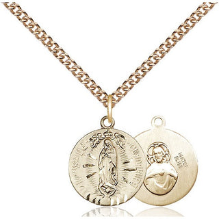 14kt Gold Our Lady of Guadalupe Medal