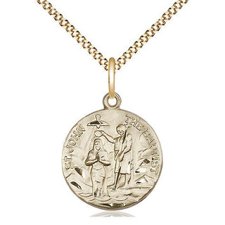 14kt Gold Filled Saint John the Baptist Medal Religious Jewelry