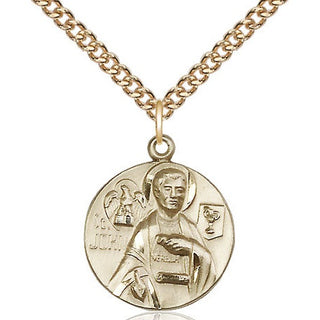 14kt Gold Saint John the Evangelist Medal