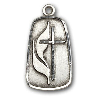 Sterling Silver Methodist Pendant