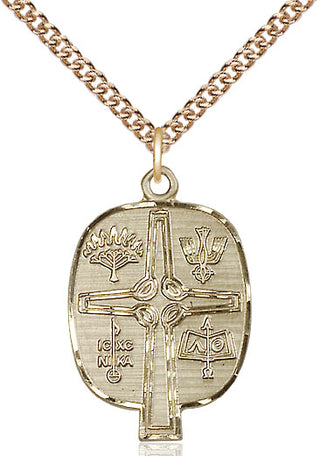 14kt Gold Filled Presbyterian Medal Catholic Jewelry
