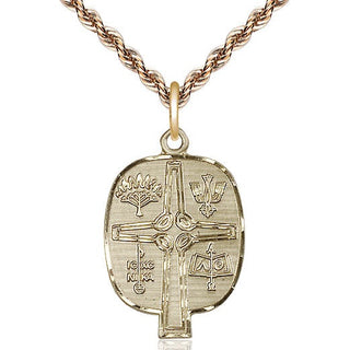 14kt Gold Filled Presbyterian Medal Catholic Jewelry