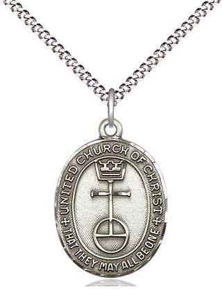 Sterling Silver United Church of Christ Medal Religious Jewelry