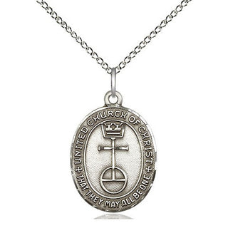 Sterling Silver United Church of Christ Medal Religious Jewelry