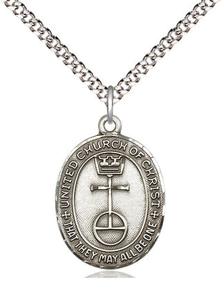 Sterling Silver United Church of Christ Medal Religious Jewelry