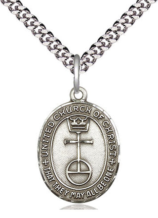 Sterling Silver United Church of Christ Medal Religious Jewelry