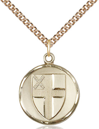 14kt Gold Episcopal Medal