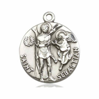 Pewter Saint Sebastian Medal