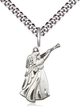 Sterling Silver Guardian Angel Medal Religious Jewelry