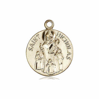 14kt Gold Saint Nicholas Medal