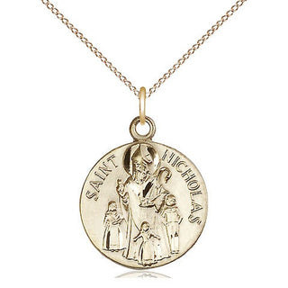14kt Gold Saint Nicholas Medal