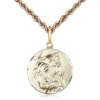 14kt Gold Holy Family Medal