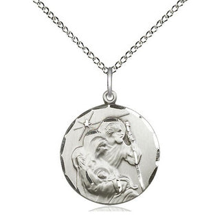 Sterling Silver Holy Family Medal Religious Jewelry