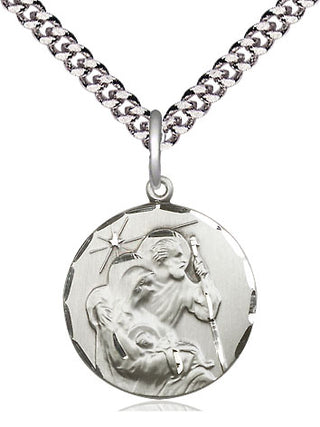 Sterling Silver Holy Family Medal Religious Jewelry