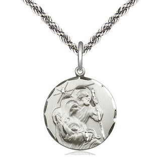 Sterling Silver Holy Family Medal Religious Jewelry