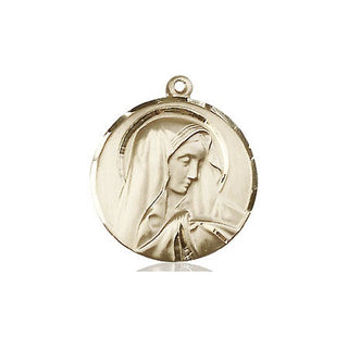 14kt Gold Sorrowful Mother Medal