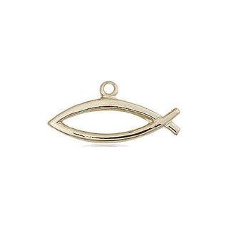 14kt Gold Filled Fish Medal