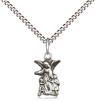Sterling Silver Guardian Angel Medal Religious and Catholic Jewelry