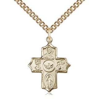 14kt Gold 5-Way Medal