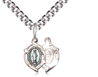 Pewter Miraculous Medal Religious and Catholic Jewelry