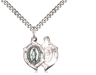 Pewter Miraculous Medal Religious and Catholic Jewelry