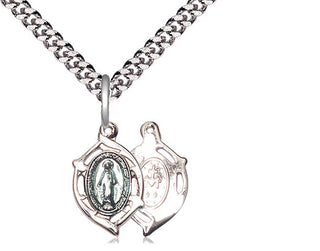 Pewter Miraculous Medal Religious and Catholic Jewelry