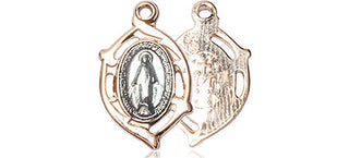 Gold Plate Sterling Silver Miraculous Medal