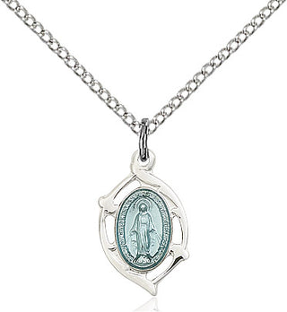 Sterling Silver Miraculous Medal Religious and Catholic Jewelry