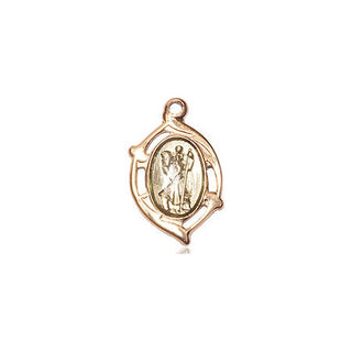 14K Gold St. Christopher Pendant - Engravable