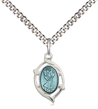 Sterling Silver Saint Christopher Medal Religious and Catholic Jewelry