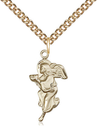 14kt Gold Filled Guardian Angel Medal Religious Jewelry