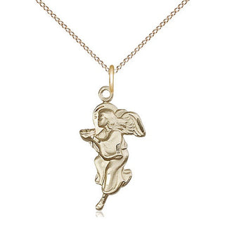 14kt Gold Guardian Angel Medal