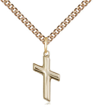 14kt Gold Filled Cross Medal Religious and Catholic Jewelry
