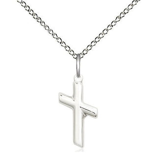 Sterling Silver Cross Medal Religious and Catholic Jewelry