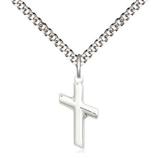 Sterling Silver Cross Medal Religious and Catholic Jewelry