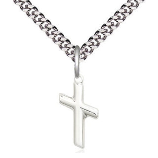 Sterling Silver Cross Medal Religious and Catholic Jewelry