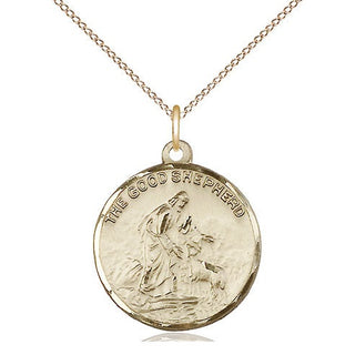 14kt Gold Good Shepherd Medal