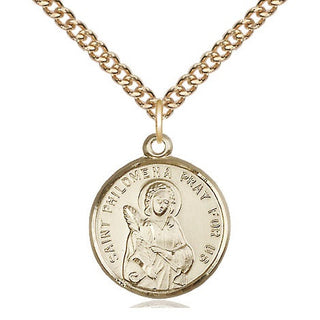 14kt Gold Filled Saint Philomena Medal Religious Jewelry