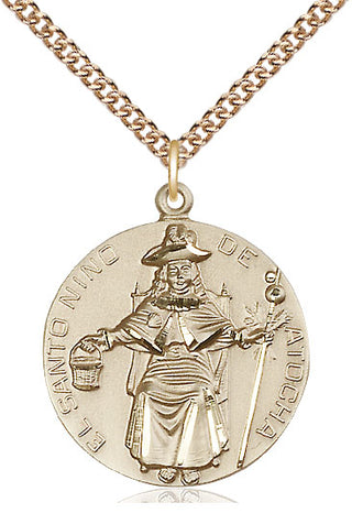 14kt Gold Saint Ni‚àö¬±o de Atocha Medal