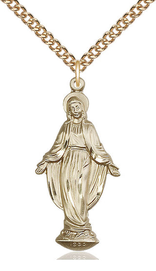 14kt Gold Filled Miraculous Medal Catholic Jewelry