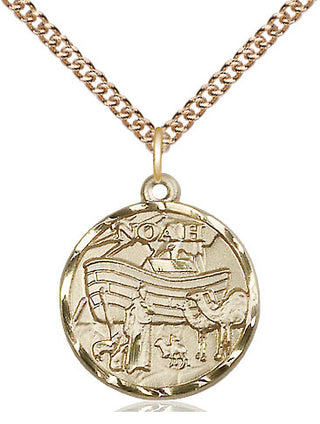 14kt Gold Filled Noah Medal Religious Jewelry
