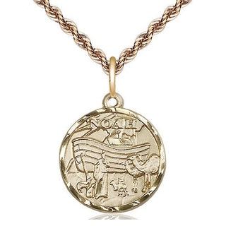 14kt Gold Noah Medal