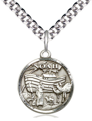 Pewter Noah Medal Religious Jewelry