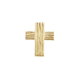10K Yellow The Rugged Cross Lapel Pin