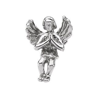 14K White Praying Angel Lapel Pin