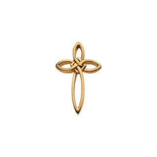 14K Yellow 36.25x23.75 mm Cross Pendant