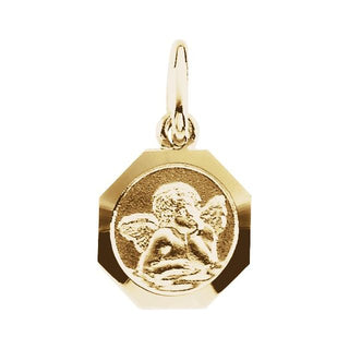 14K Yellow 8 mm Angel Pendant