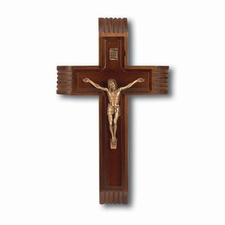 10" Walnut Sick Call Set With Museum Gold Corpus